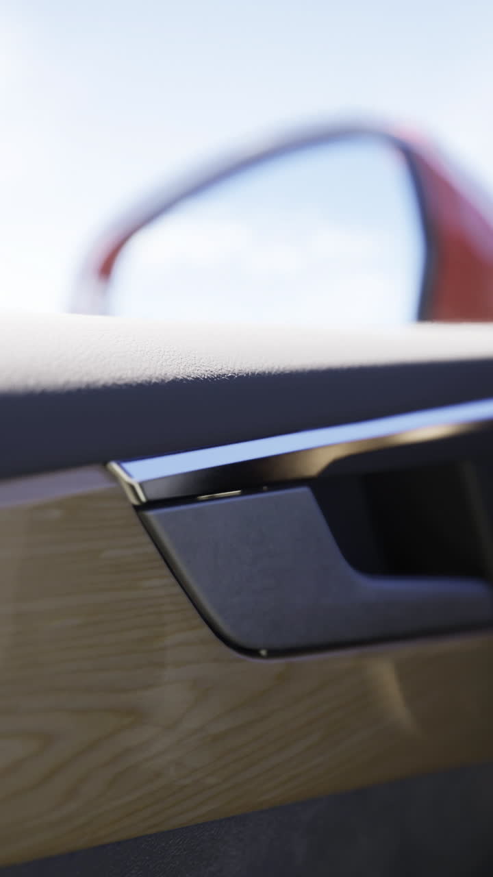 Interni di un'auto moderna con elementi di design eleganti e dettagli del cruscotto