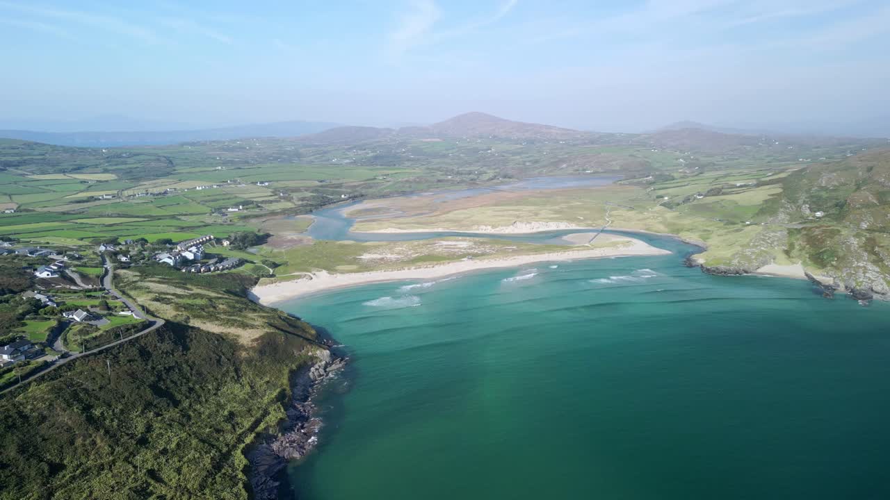 Aerial View of Stunning Irish Coastline