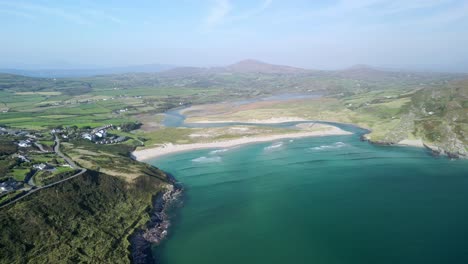 aerial view of stunning irish coastline