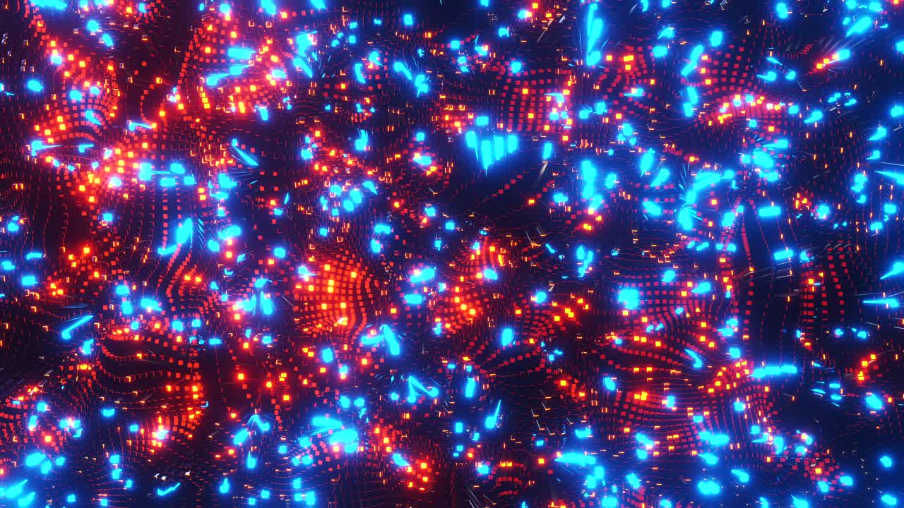 추상적인 네온 기하학적 패턴