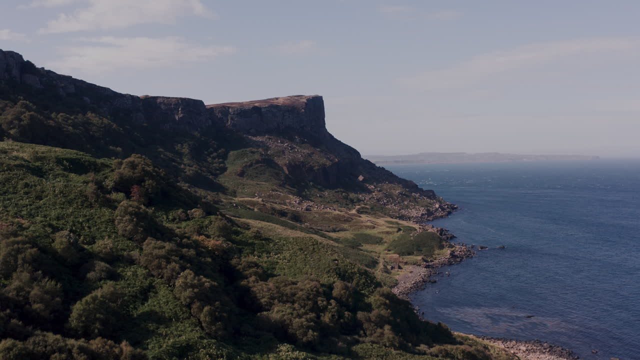 Dramatic Scottish Coastline with Cliffs and Ocean