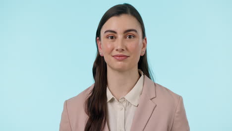 cara, negocios y mujer con una sonrisa