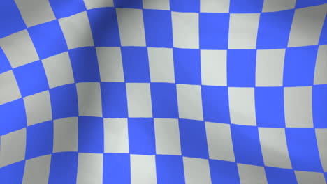 Blau-weiße-Sportrennen-Flagge