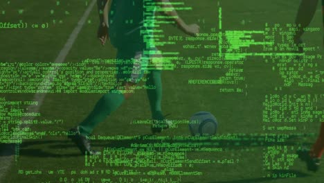 Animation-of-financial-data-processing-over-diverse-football-players