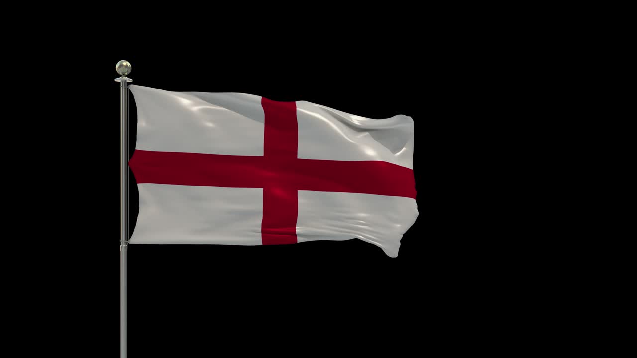 잉글랜드의 다양한 발은 기둥에 국기를 흔들고, 테이블 발을 흔들고