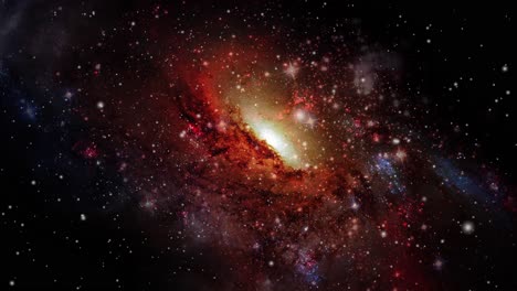 a galaxy in the universe that is moving closer