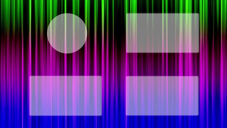 Line gradation end card ending screen motion graphics