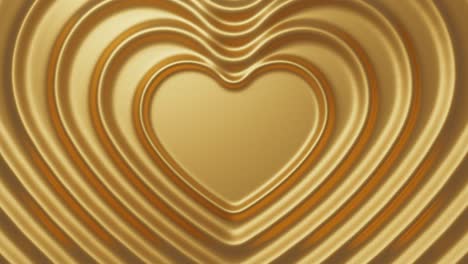 abstract 3d gold heats render background loop