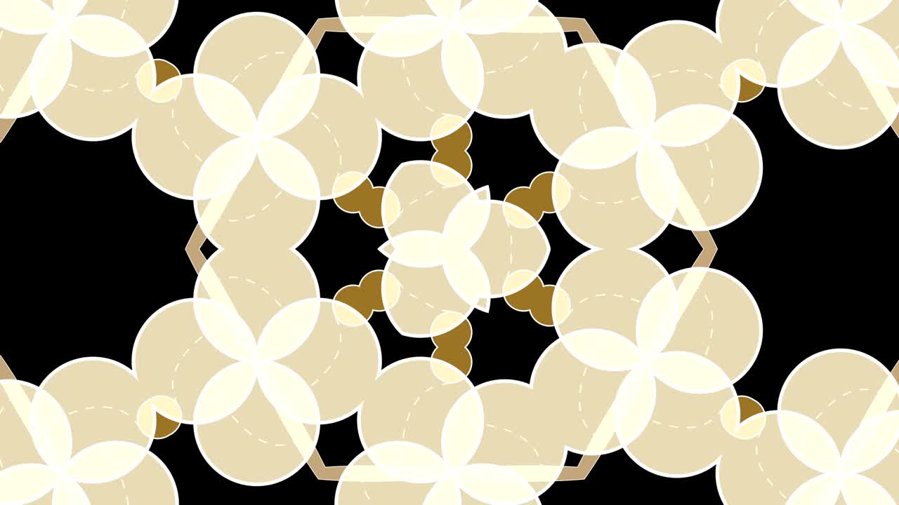 Abstract background with retro kaleida. Seamless loop