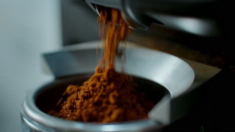 grinding coffee beans