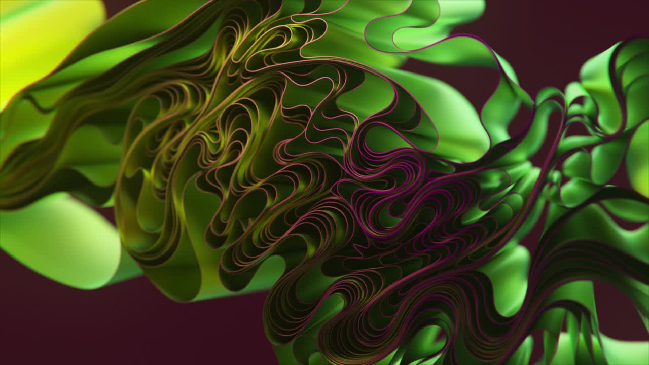 Abstract 3D ribbons