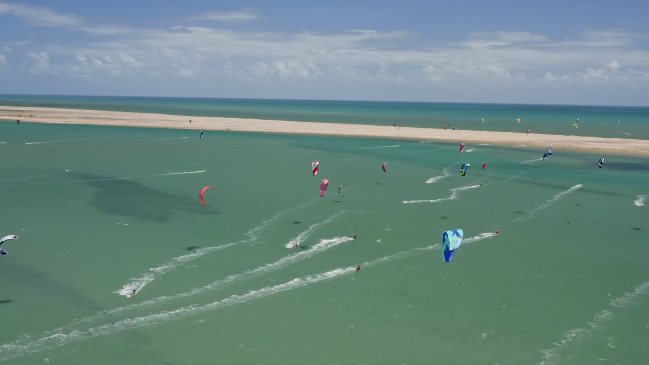 여름 해변 휴가 배경