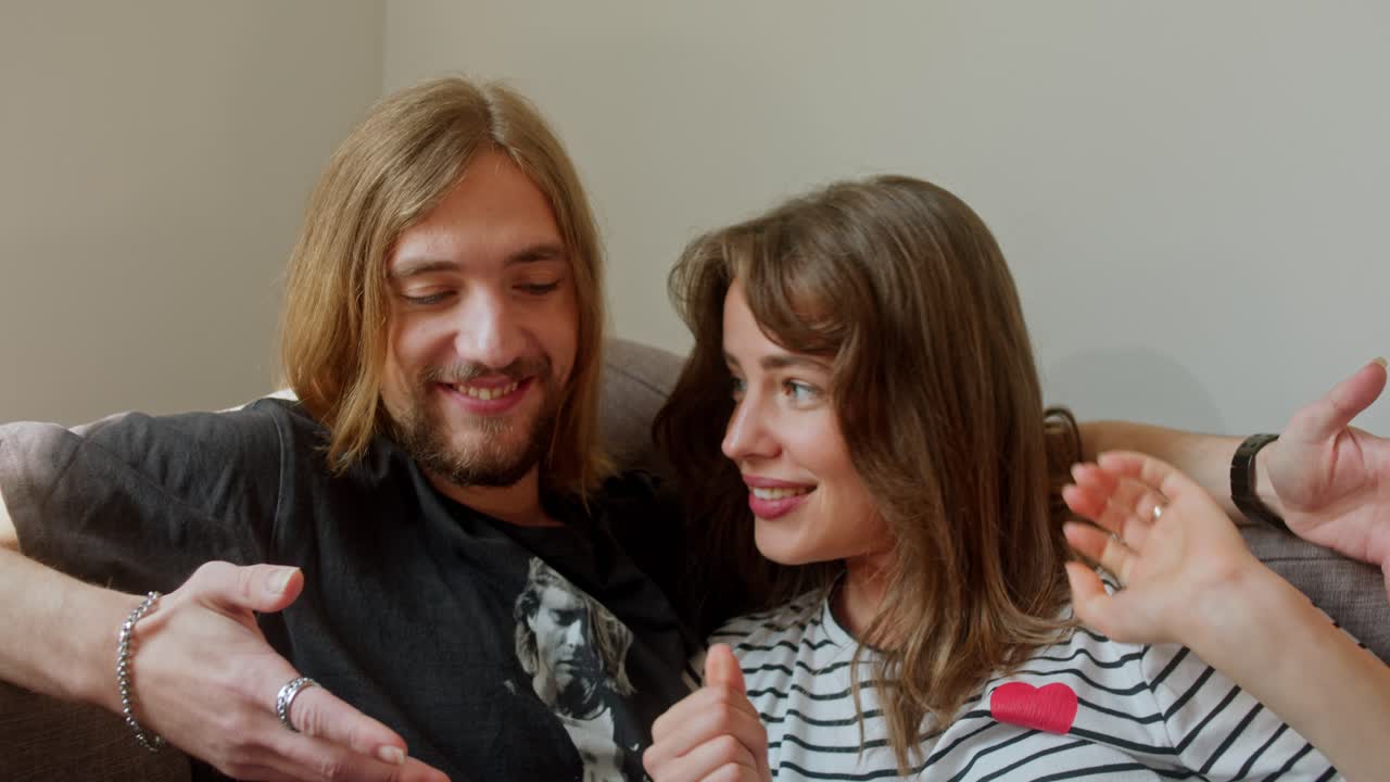 Happy Couple Enjoying Time Together at Home