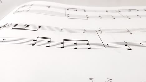 close-up-of-musical-notes-on-white
