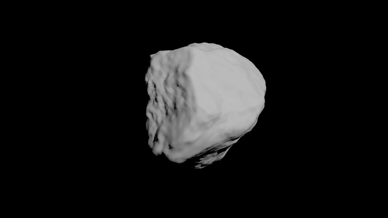 asteroide en el espacio profundo universo espacio negro capaz de bucle sin problemas 4k