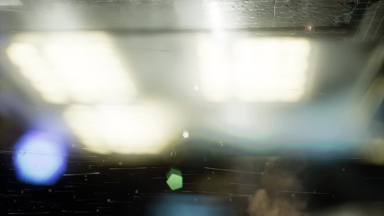 비가 오는 밤 의 도시 풍경