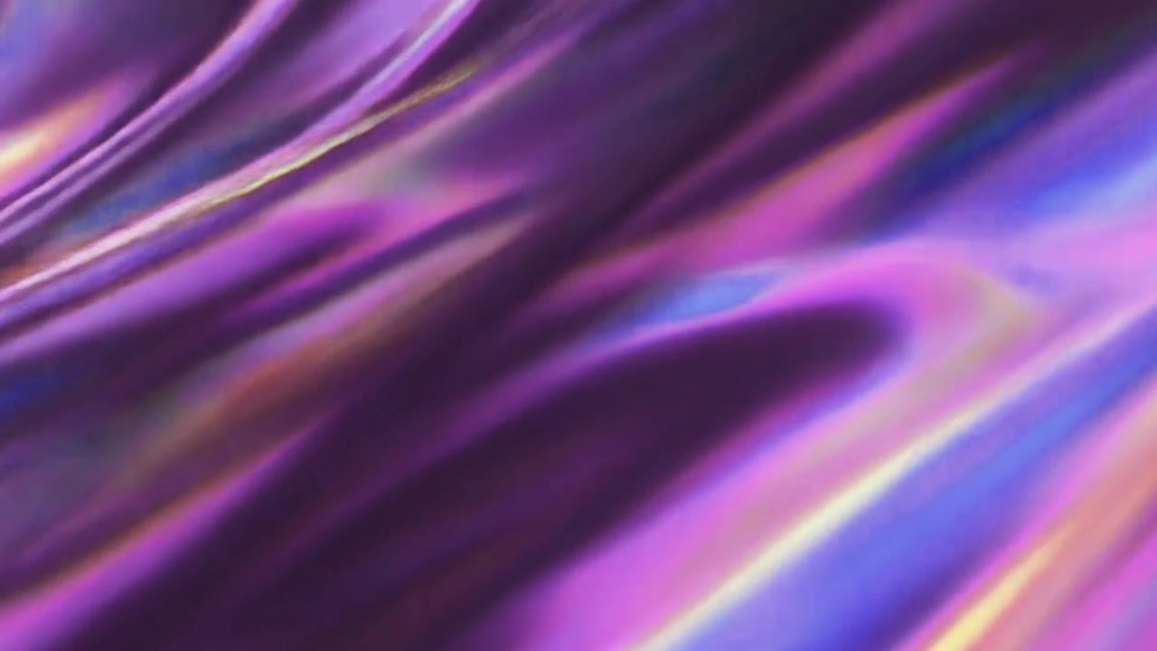 Abstract Purple and Iridescent Liquid Wave Motion Background