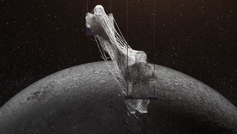 instalación abstracta en la luna