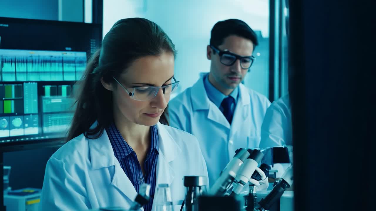 científicos que trabajan en un laboratorio