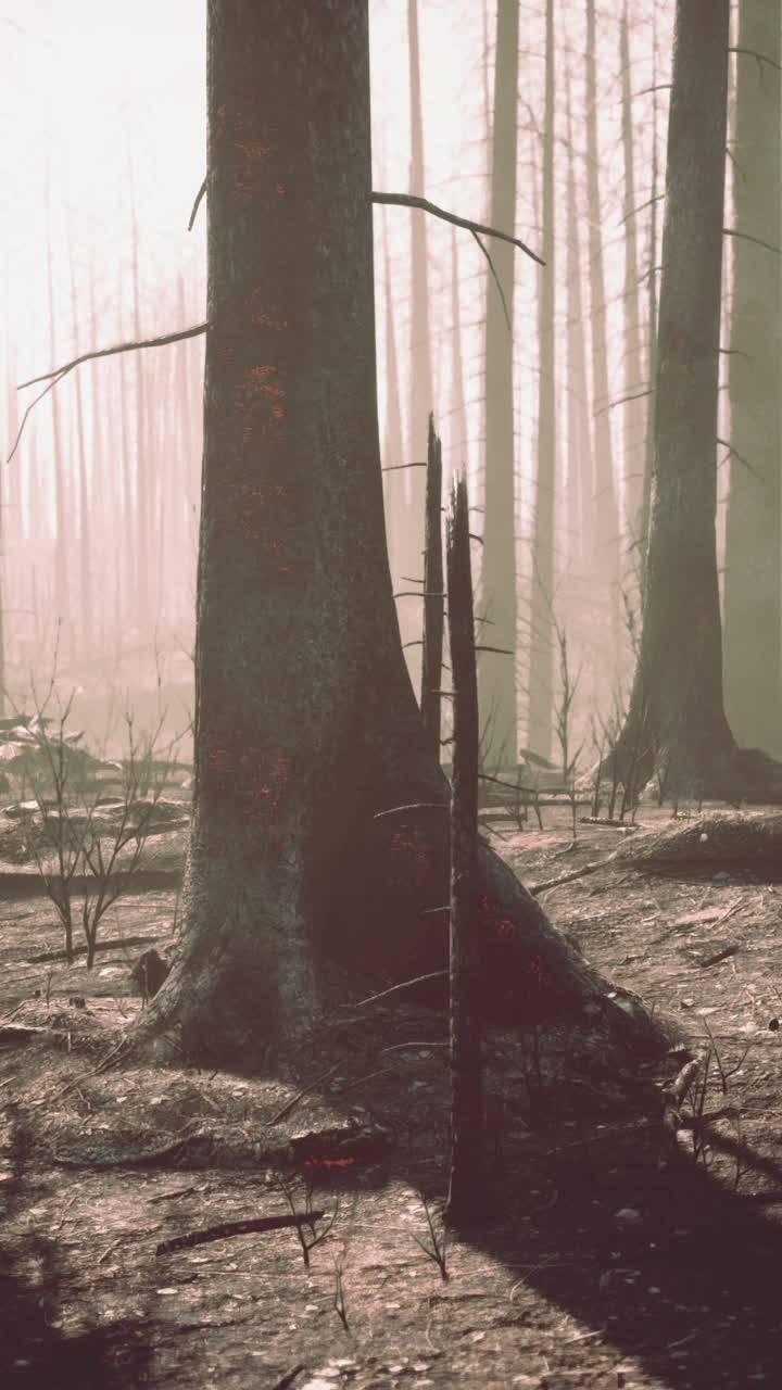 secuelas de un incendio forestal