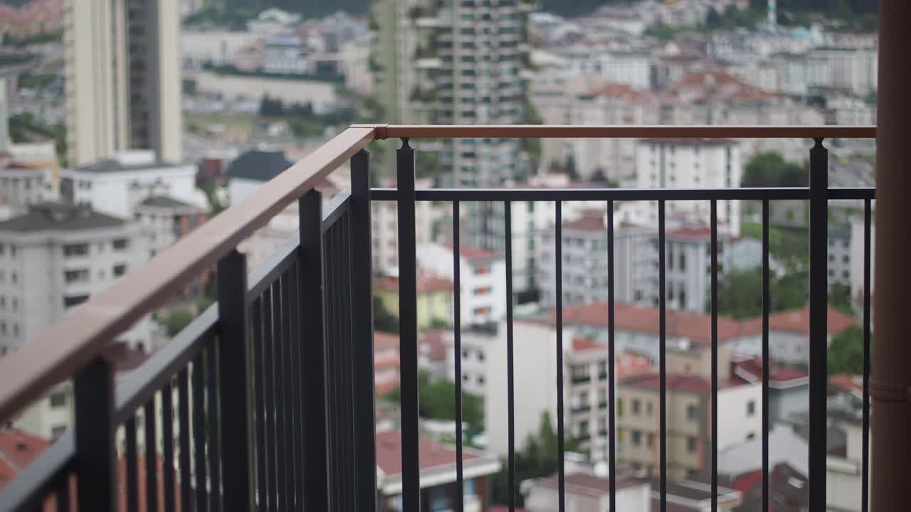 vista de la ciudad desde el balcón