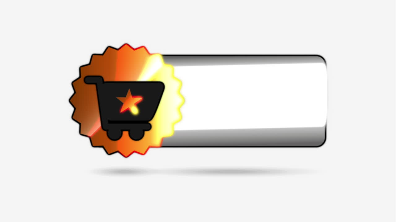 diseño gráfico de carrito de compras con etiqueta de descuento