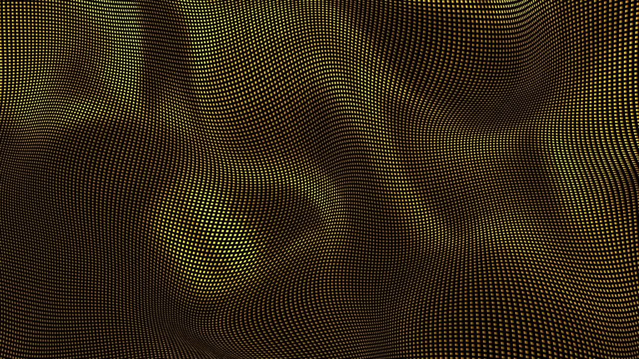 fondo de satén brillante dorado. textura de satén de glamour bucle de renderización 3d 4k