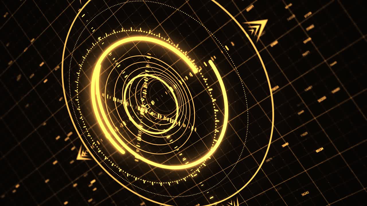 추상적인 미래 hud 인터페이스