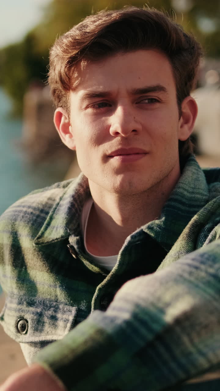 Contemplative Man by the Guadalquivir River in Seville