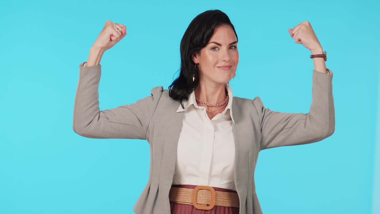 campeona, mujer de negocios y fuerte ganadora