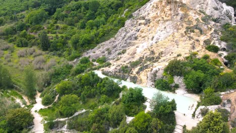 los baños termales romanos en bagno vignoni