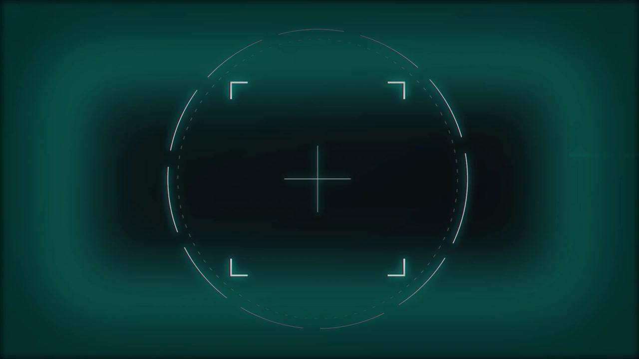 Interfaccia HUD Digitale con Reticolo di Puntamento a Scansione