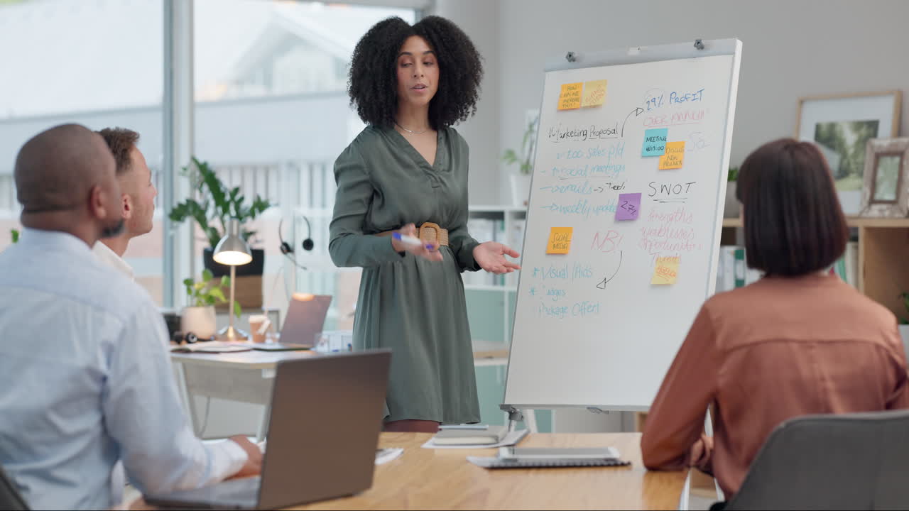 Business, woman or speaker writing