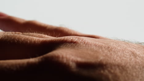 close-up of a human hand