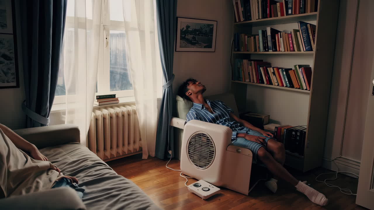 Relaxing in a Cozy Living Room