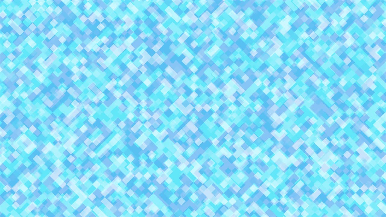기하학 모자이크 모양의 추상화 된 배경 스크린 세이버, 밝은 파란색, 사각형, 그리드, 배너를위한 루프 애니메이션, 미니멀 2d 스타일의 프레젠테이션
