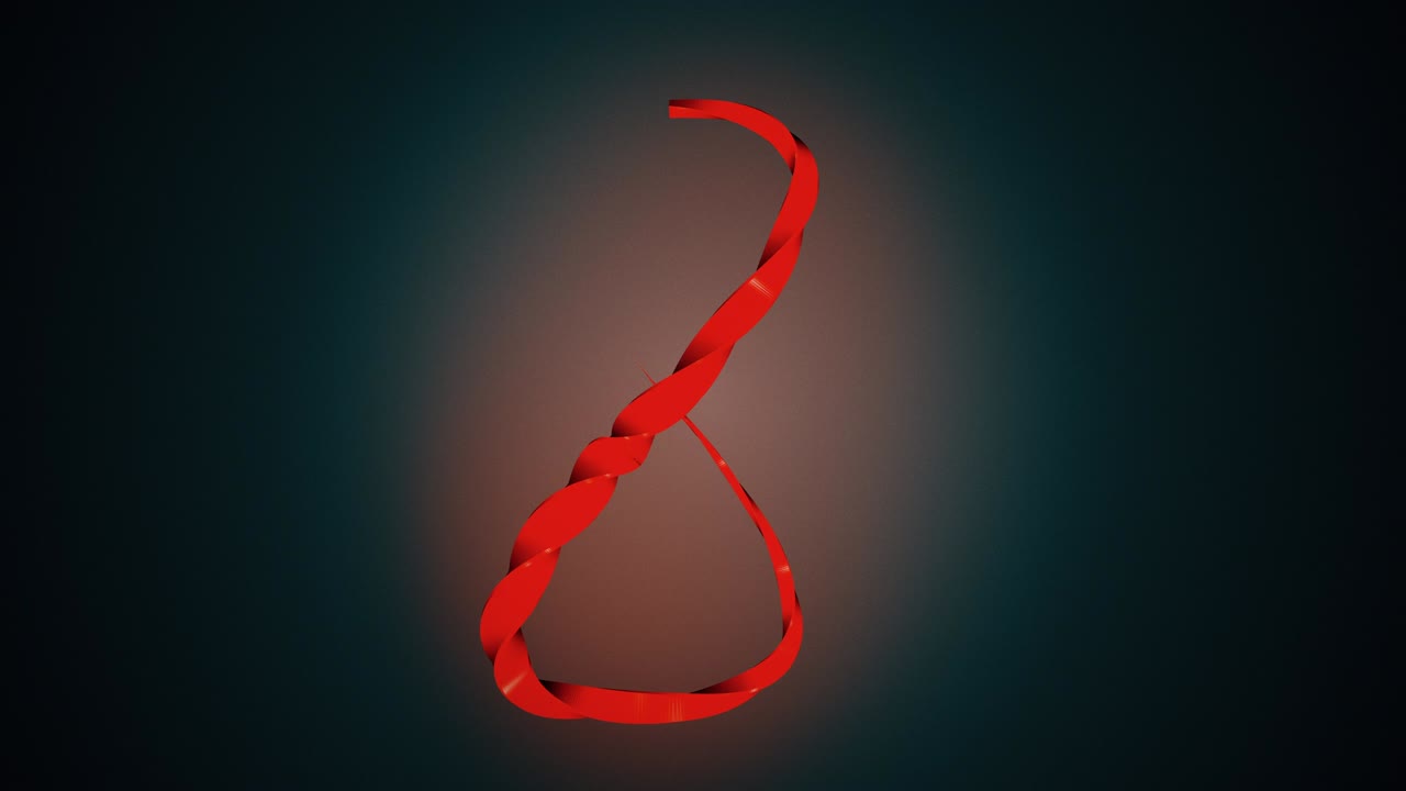 3d render, composición de corazón colorido hecha de un enorme objeto tridimensional puede ser para usar para título e intro 4k bucle