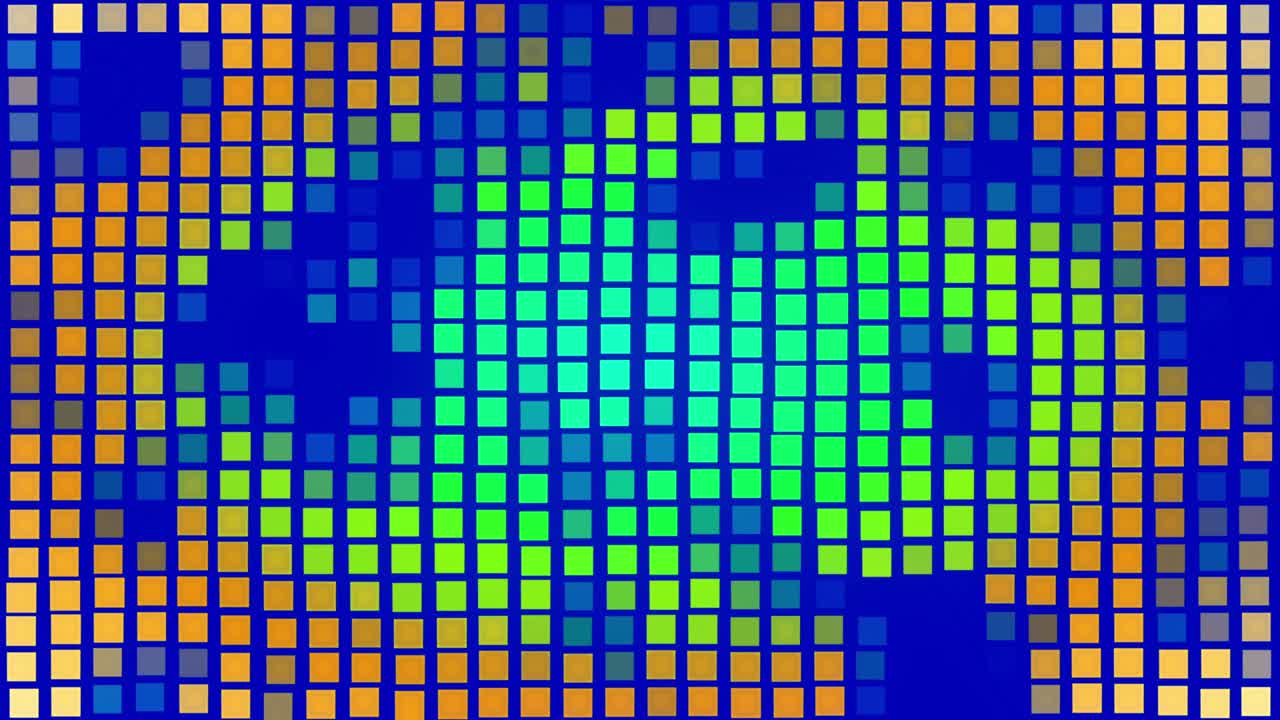 Abstract animated squares in various colors