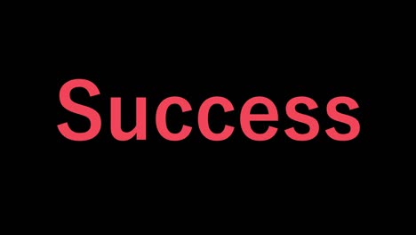 success text animation message motion graphics