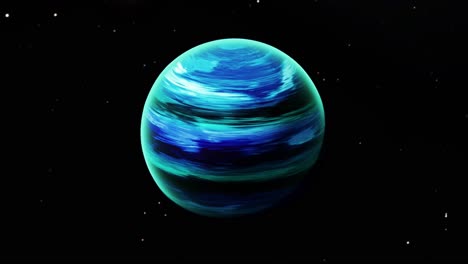 a colorful alien planet in space