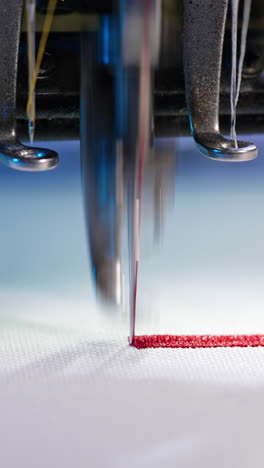 automatic sewing cloth machine. textile industrial fabric machine. vertical video