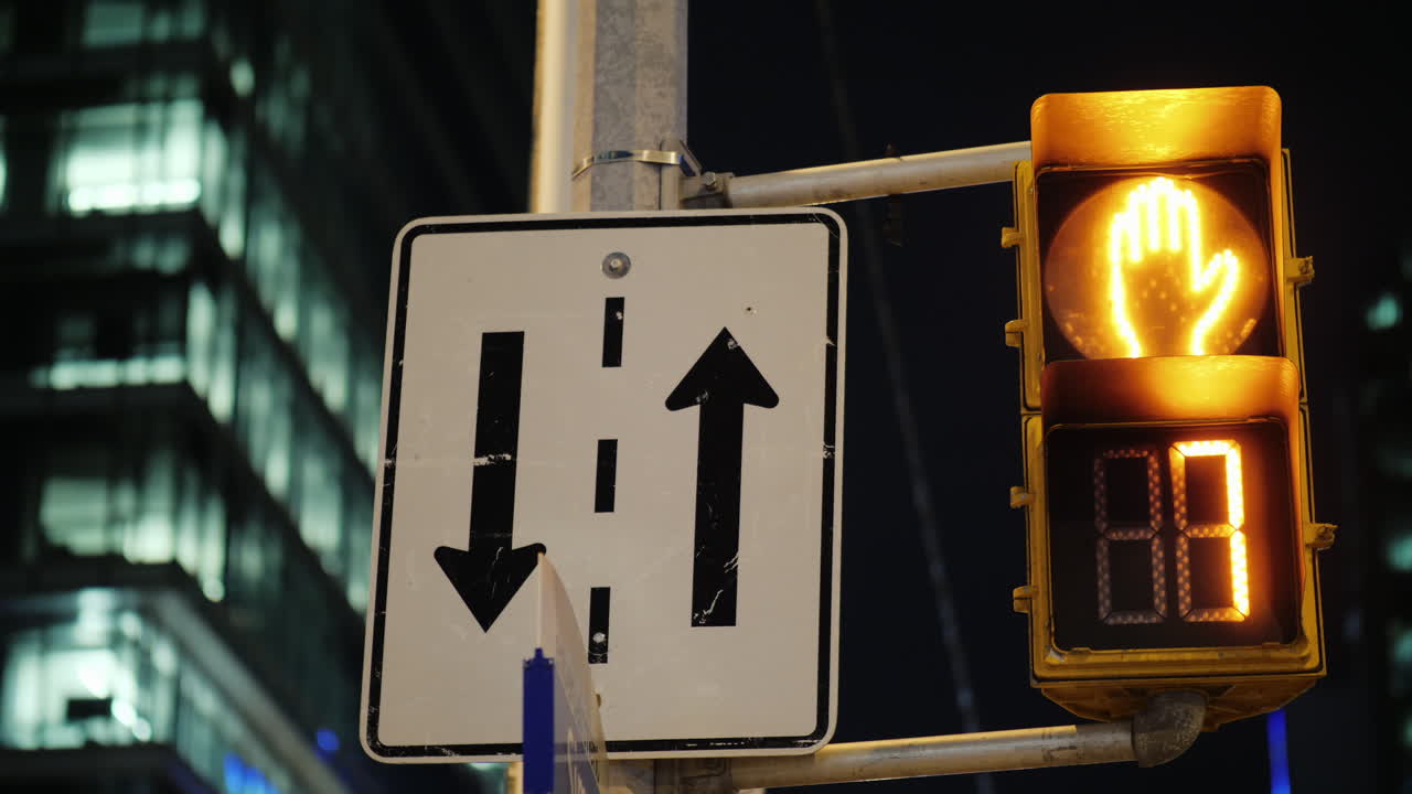 횡단보도 카운트다운 타임랩스