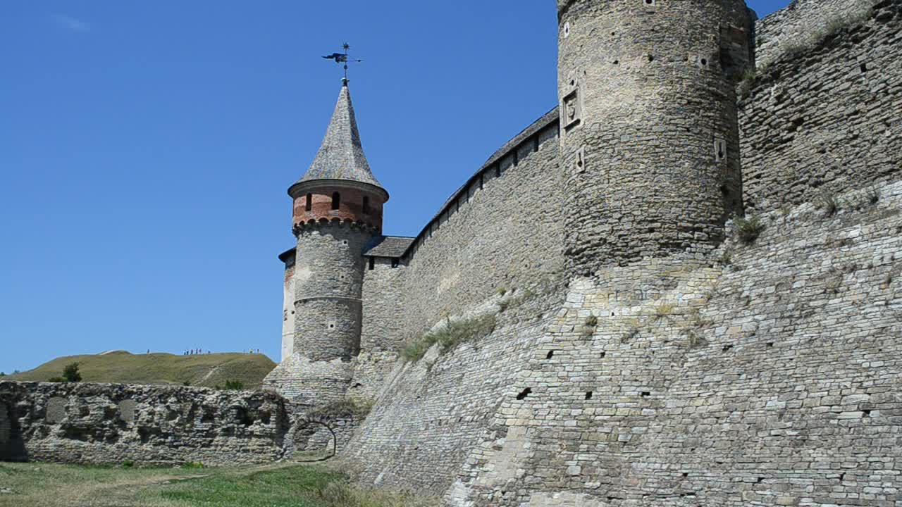 Fortezza ucraina, antica. Fortezza di Kamianets-Podilskyi, Ucraina