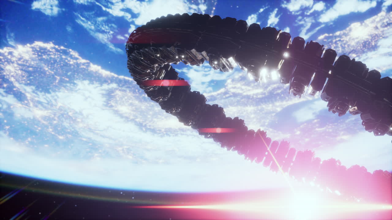 инопланетный материнский корабль вблизи земли элементы, предоставленные наса