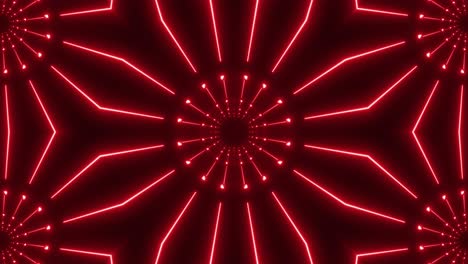 red neon light pattern