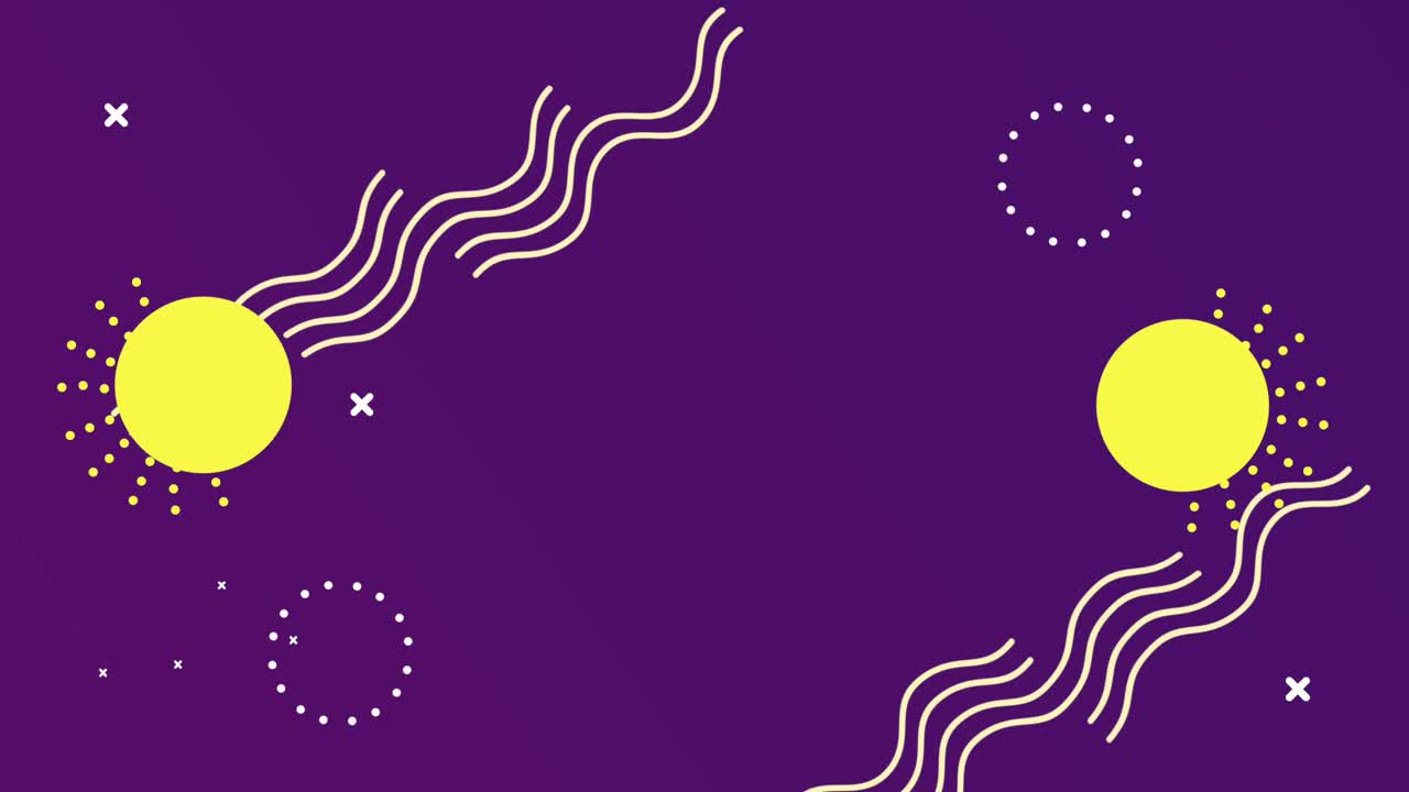 figuras geométricas y color estilo memphis en fondo púrpura oscuro