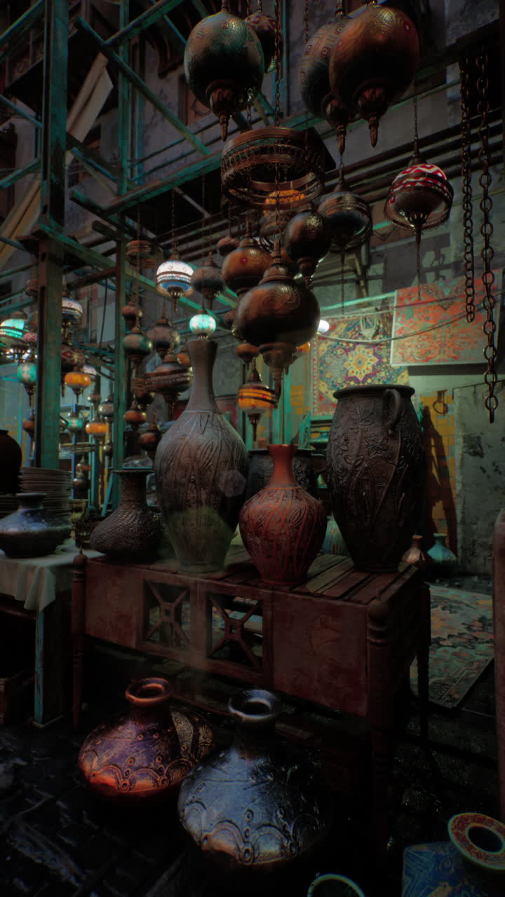 декоративная рыночная сцена