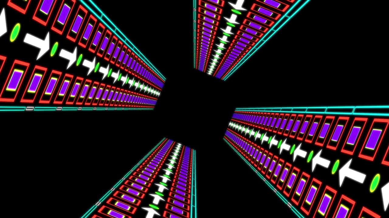 el progreso del túnel cibernético animación gráficos de movimiento