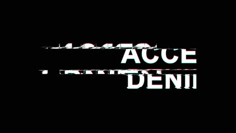 el acceso denegado