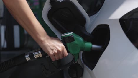 Refueling a Car at a Gas Station